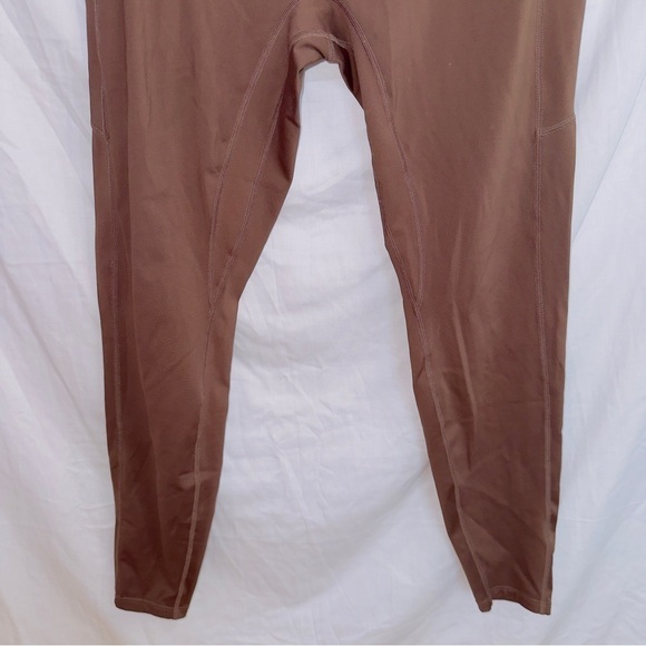 Enerful Women’s Maternity Over The Belly Athletic Workout Leggings with pockets - Picture 3 of 5